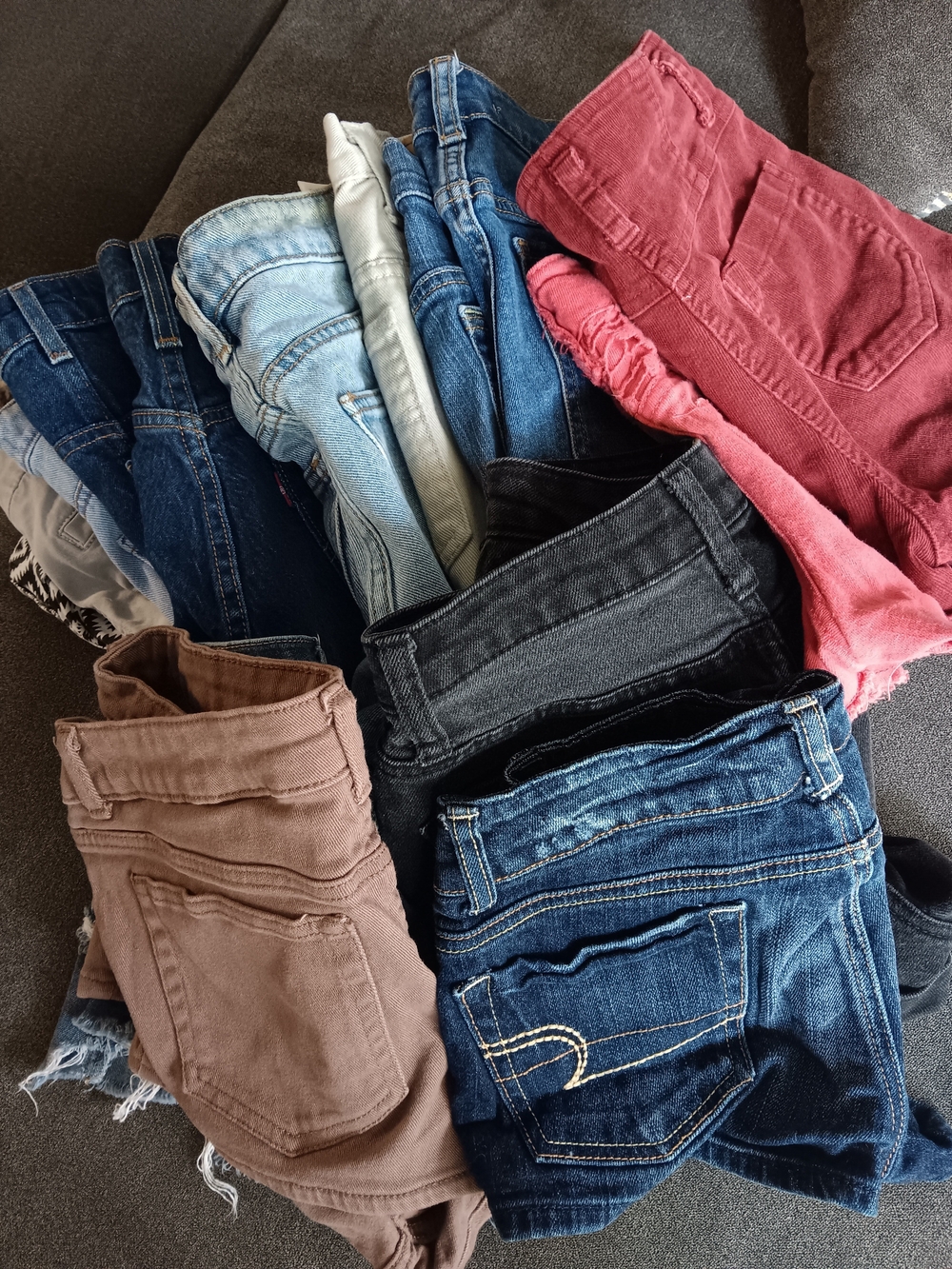 Variety Brands Women’s Shorts Bundle - Blue, Black, Pink, Brown, Cream